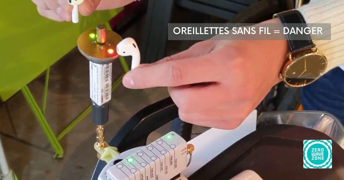 Oreillettes sans fil = danger Oreillettes sans fil = danger